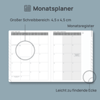 DE 25.9 cm × 21.2 cm 2027 Weekly Planner (January–December) Hardcover