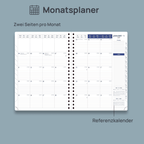DE A4 Size 2027 Daily Planner Spiral Hardcover Calendar Book