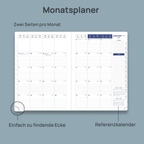 DE A4 Size 2027 Daily Planner Hardcover Calendar Book