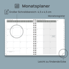 DE Large Size 2027 Spiral Weekly Calendar Planner (January–December) Soft Cover