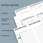 DE 25,9 cm ×  cm 2027 Weekly Planner Horizontal Layout Calendar Planner