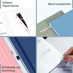 DE 25,9 cm ×  cm 2027 Weekly Planner Horizontal Layout Calendar Planner