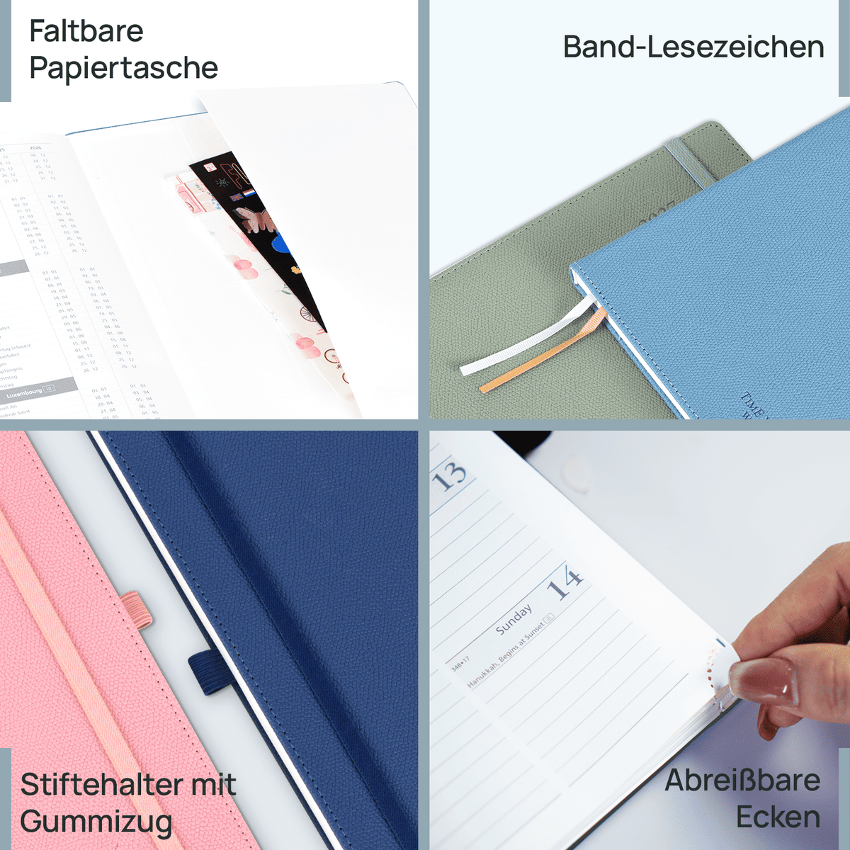 DE 25,9 cm ×  cm 2027 Weekly Planner Horizontal Layout Calendar Planner