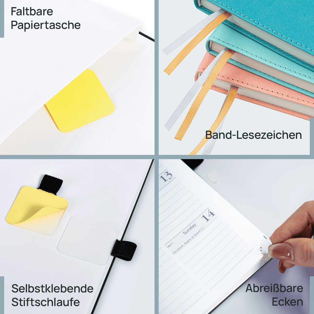 DE 21.8 cm × 16.4 cm 2027 Weekly Planner Softcover Calendar Planner