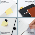 DE A5 Size 30-minute 2027 Spiral Weekly Planner PU Leather Softcover Appointment Book