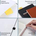 DE A4 Size 15-minute 2027 Spiral Weekly Planner PU Leather Softcover Appointment Book