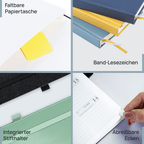 DE 21.8 cm × 16,4 cm 2027 Weekly Planner (January–December) Hardcover