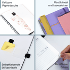DE 21.8 cm × 16.4 cm 2027 Weekly Planner Spiral Hardcover| Horizontal Layout