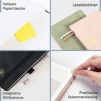 DE 21.2 cm × 25,9 cm Weekly 2027 Planner Week + Notes Layout Hardcover