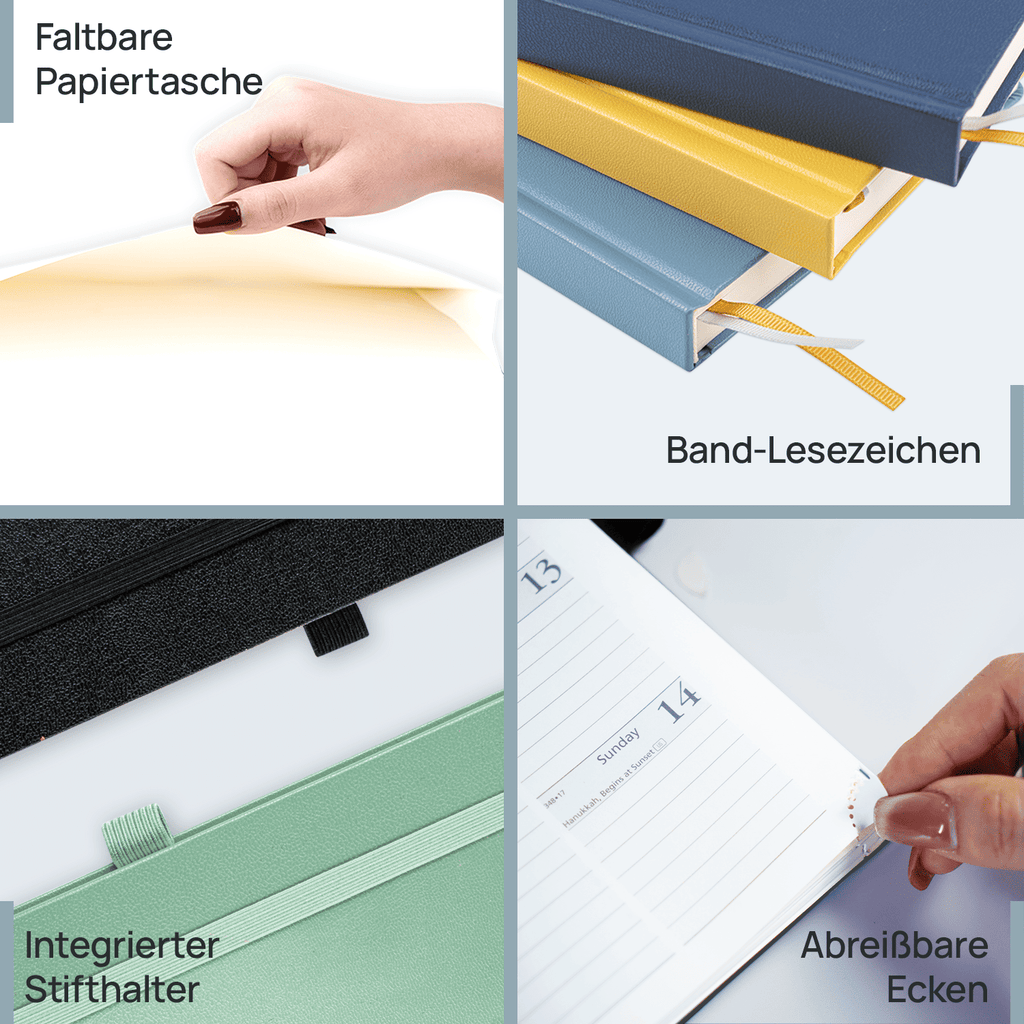 DE 25.9 cm × 21.2 cm 2027 Weekly Planner (January–December) Hardcover