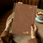 DE A4 Size 2027 Daily Planner Spiral Hardcover Calendar Book
