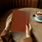 DE A5 Size 30-minute 2027 Weekly Planner PU Leather Softcover Appointment Book