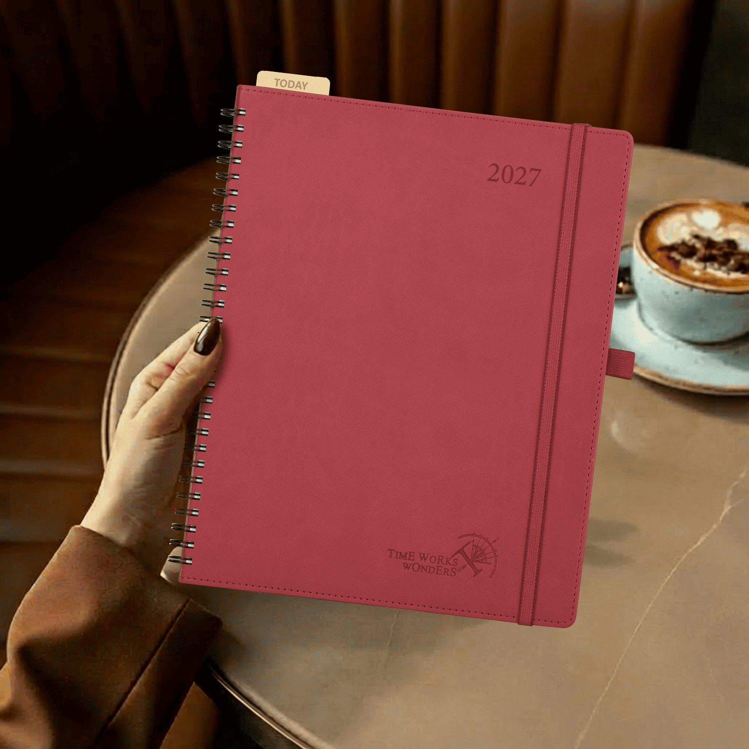 DE Large Size 2027 Spiral Weekly Calendar Planner (January–December) Soft Cover