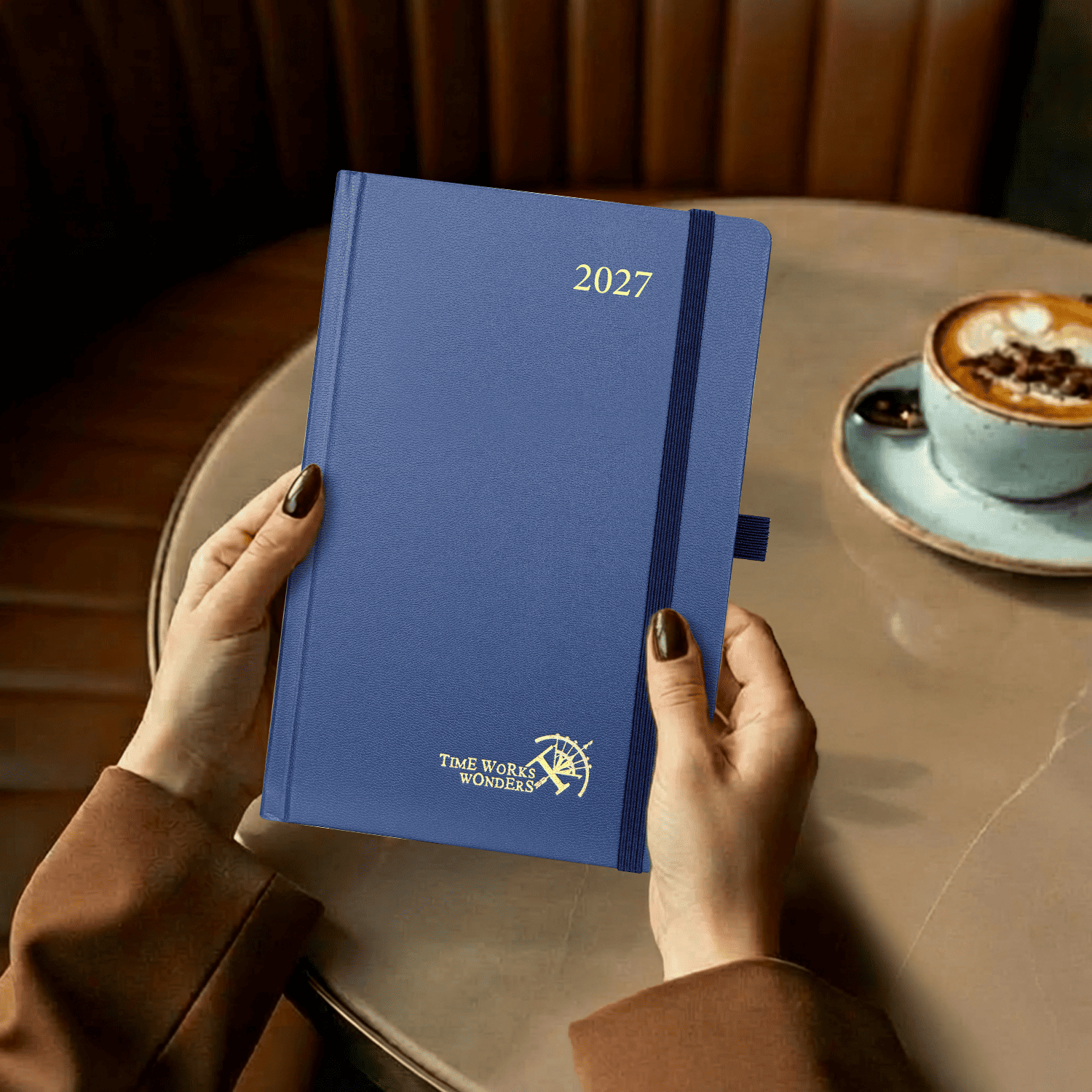DE A5 Size Daily Planner 2027 Hardcover Calendar Planner