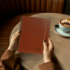 DE A5 Size 30-minute 2027 Spiral Weekly Planner PU Leather Softcover Appointment Book