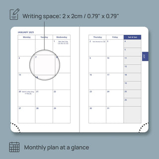 POPRUN 2025 Weekly and Monthly Planner