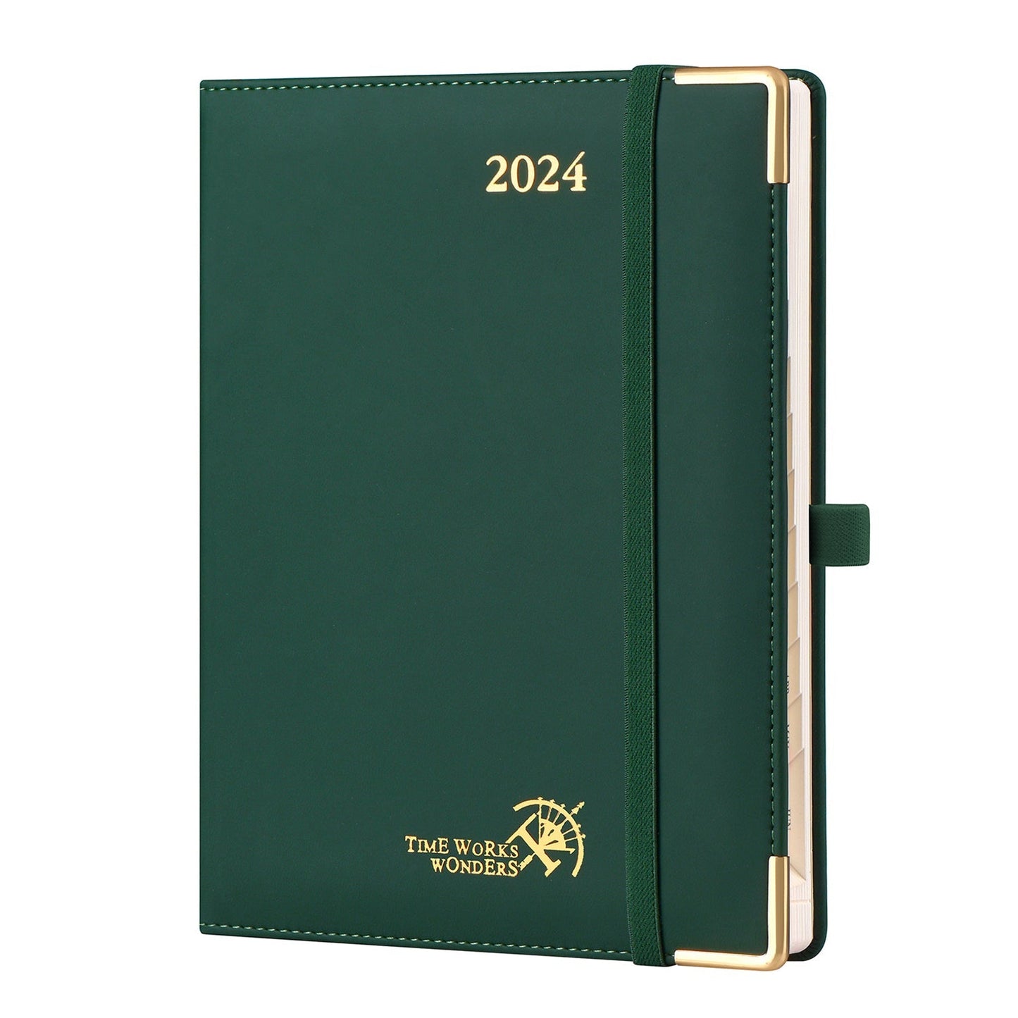 POPRUN 2023-2024 Academic Daily Planner Forest Green