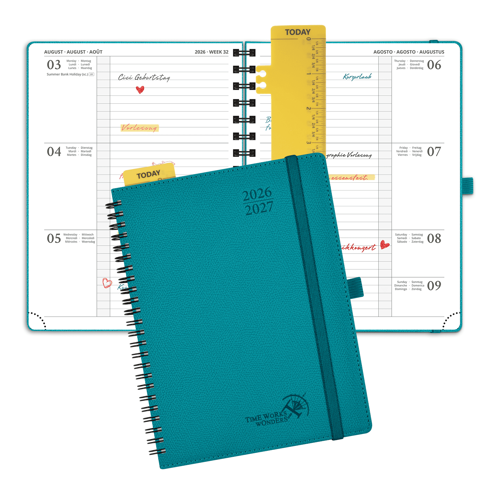 POPRUN 2026-2027 Academic Planner Pacific Green