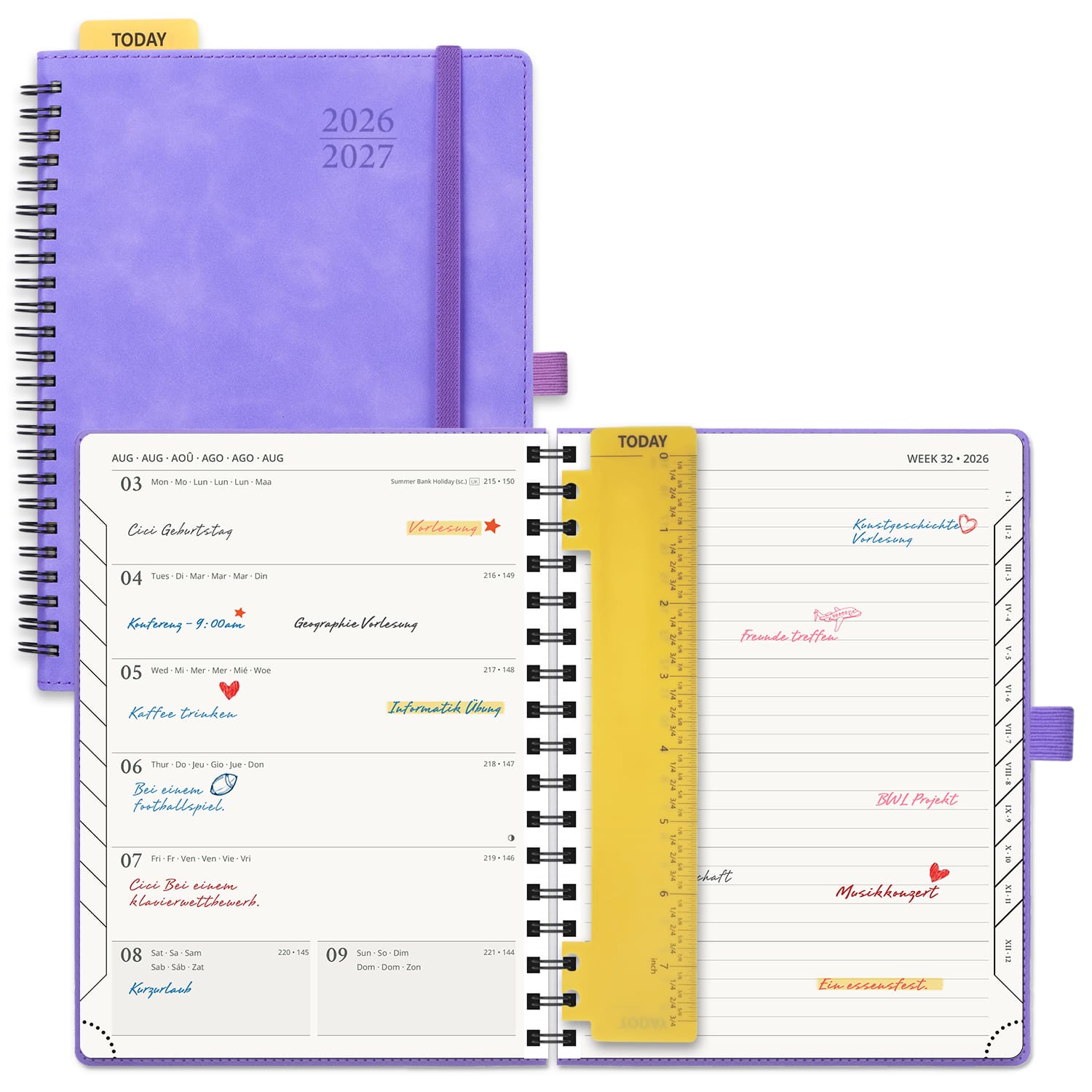 POPRUN 2026-2027 Academic Planner Lillac