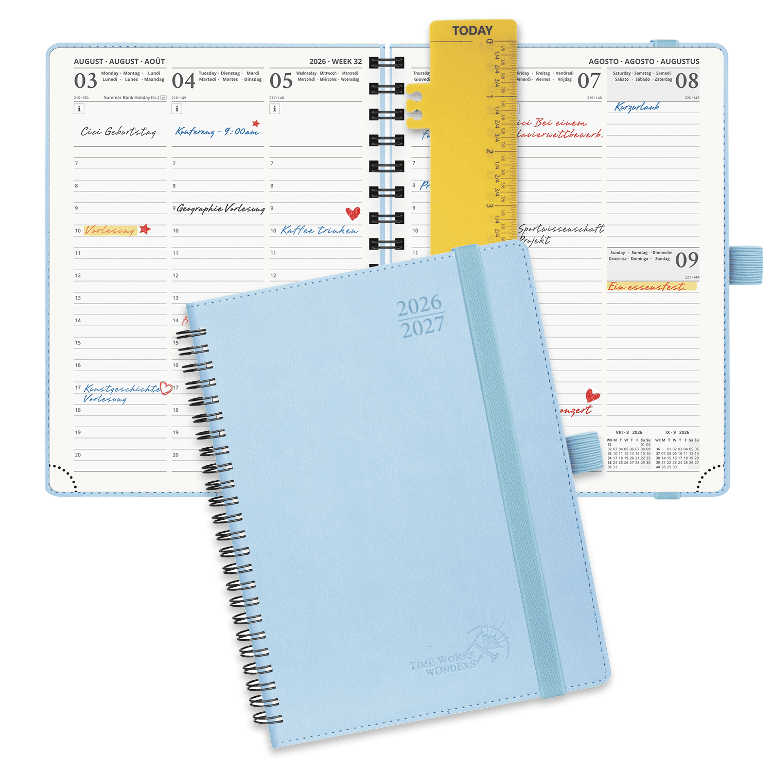 POPRUN 2026-2027 Academic Planner Blue
