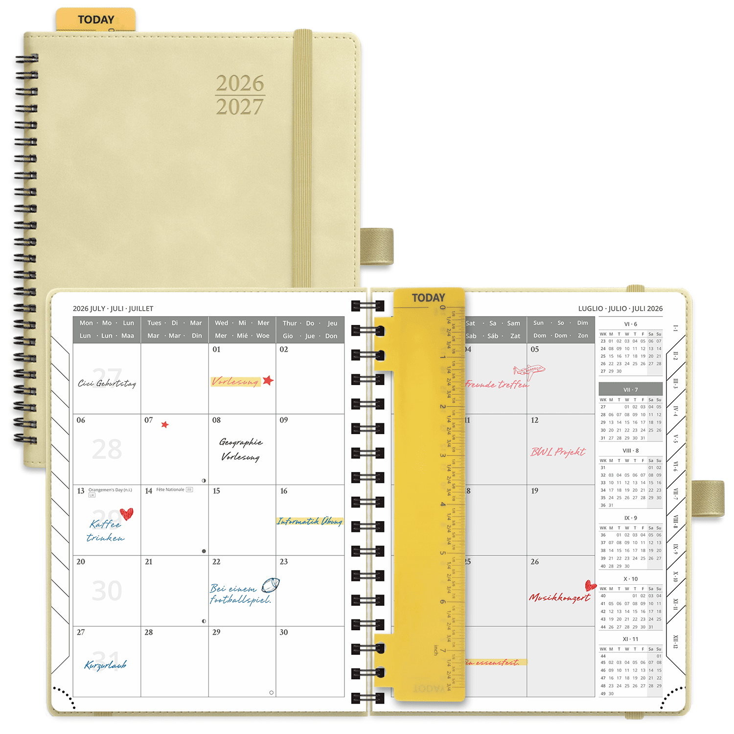 POPRUN 2026-2027 Academic Planner Beige