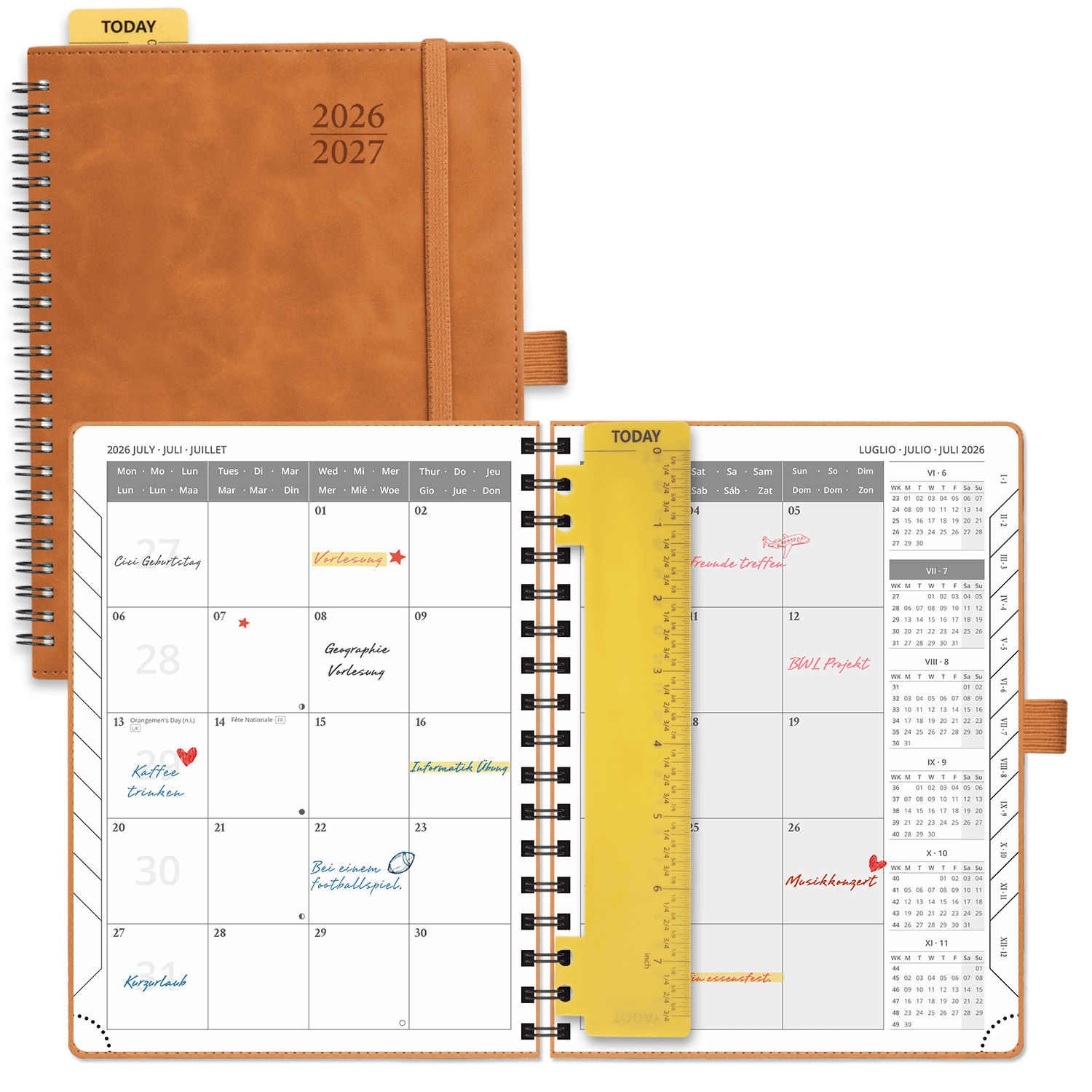POPRUN 2026-2027 Academic Planner Brown