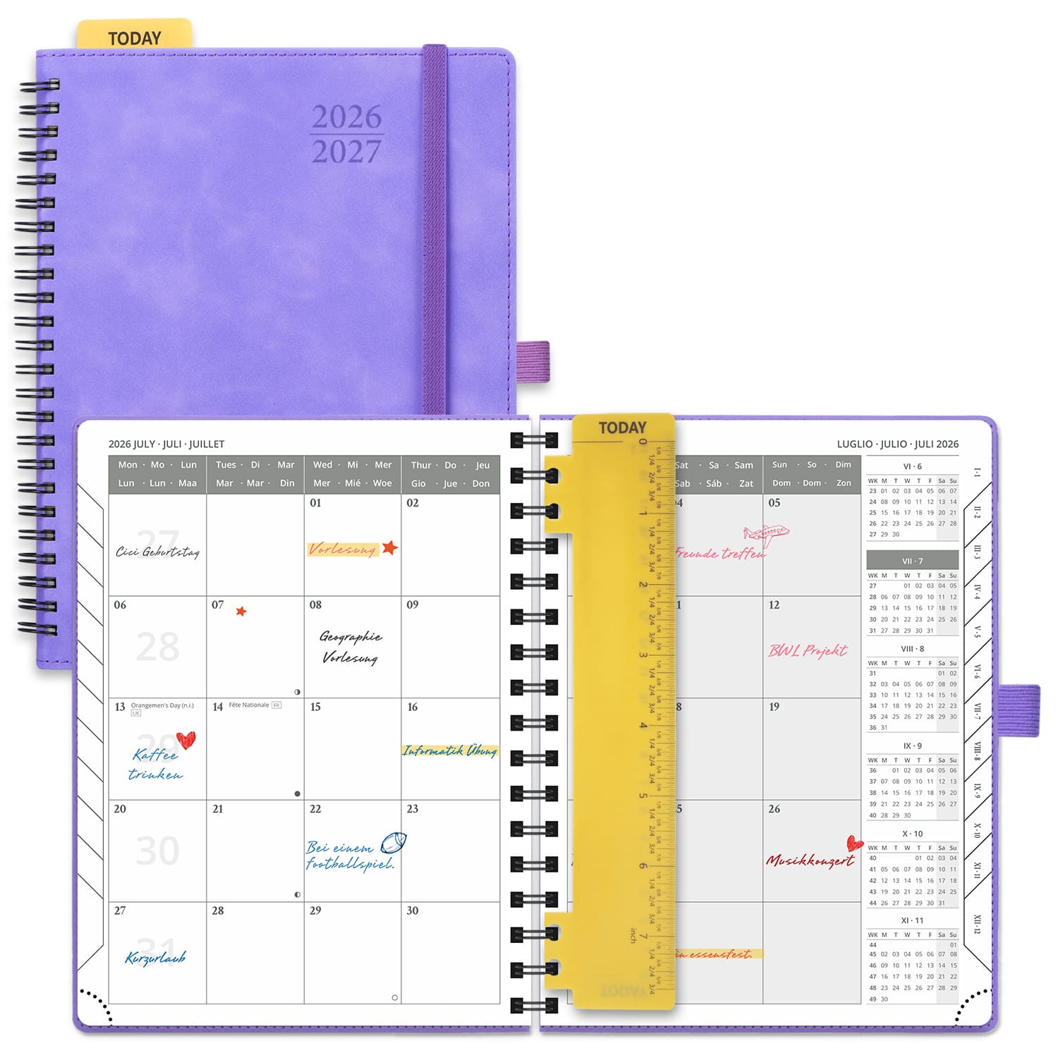 POPRUN 2026-2027 Academic Planner Lilac