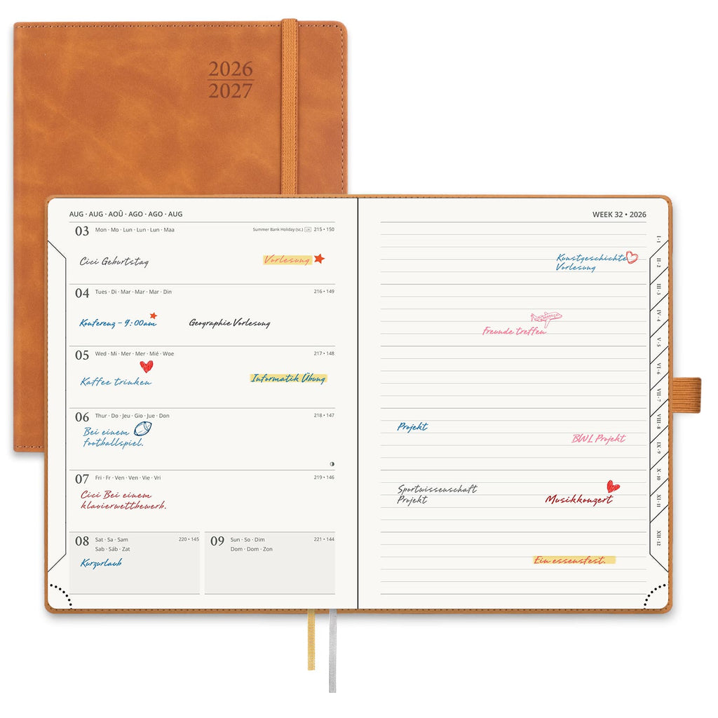 POPRUN 2026-2027 Academic Planner Brown