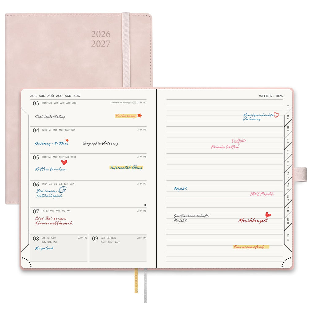 POPRUN 2026-2027 Academic Planner Pink