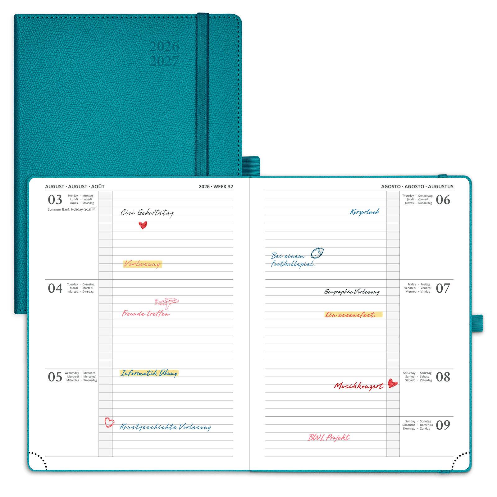 POPRUN 2026-2027 Academic Planner Pacific Green