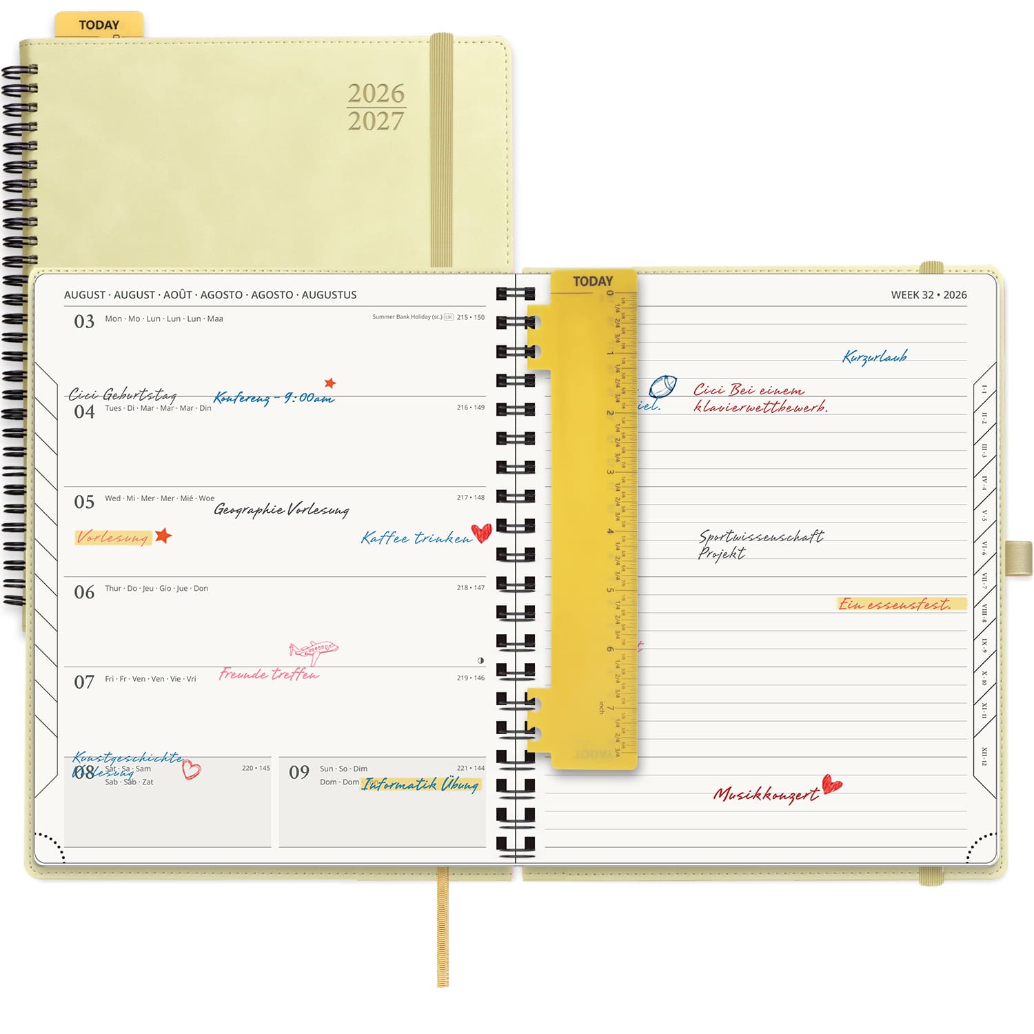 POPRUN 2026-2027 Academic Planner Beige