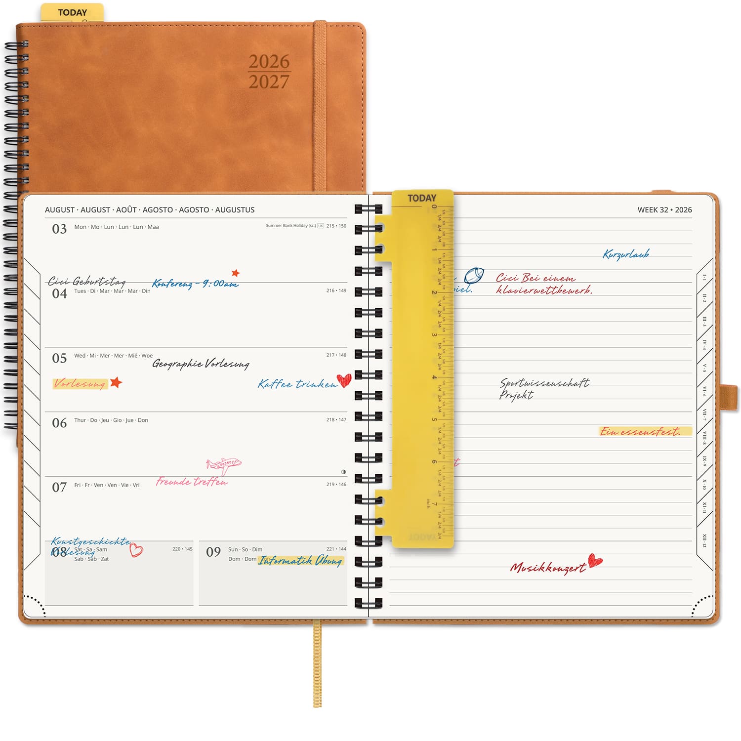 POPRUN 2026-2027 Academic Planner Brown
