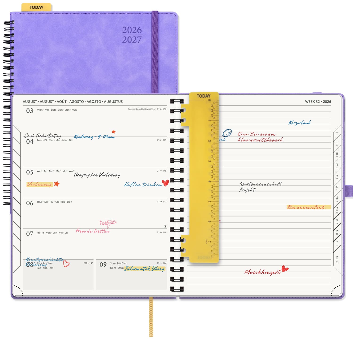 POPRUN 2026-2027 Academic Planner Lillac