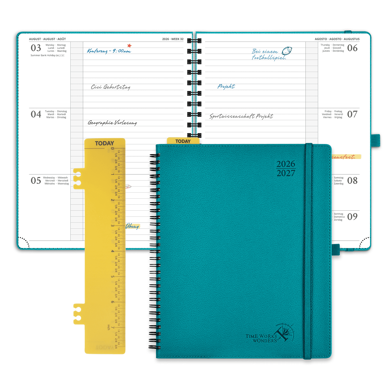 POPRUN 2026-2027 Academic Planner Pacific Green