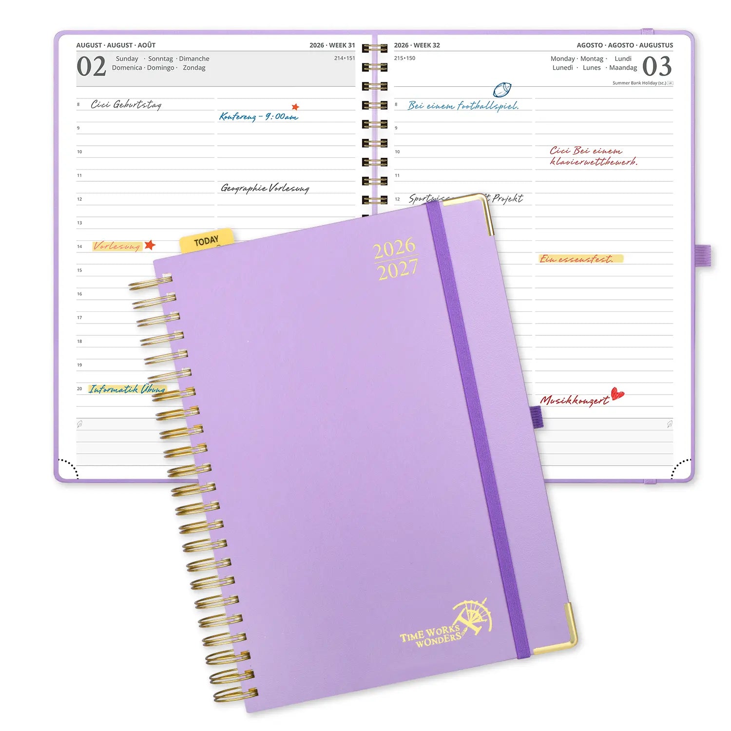 POPRUN 2026-2027 Academic Planner Violet