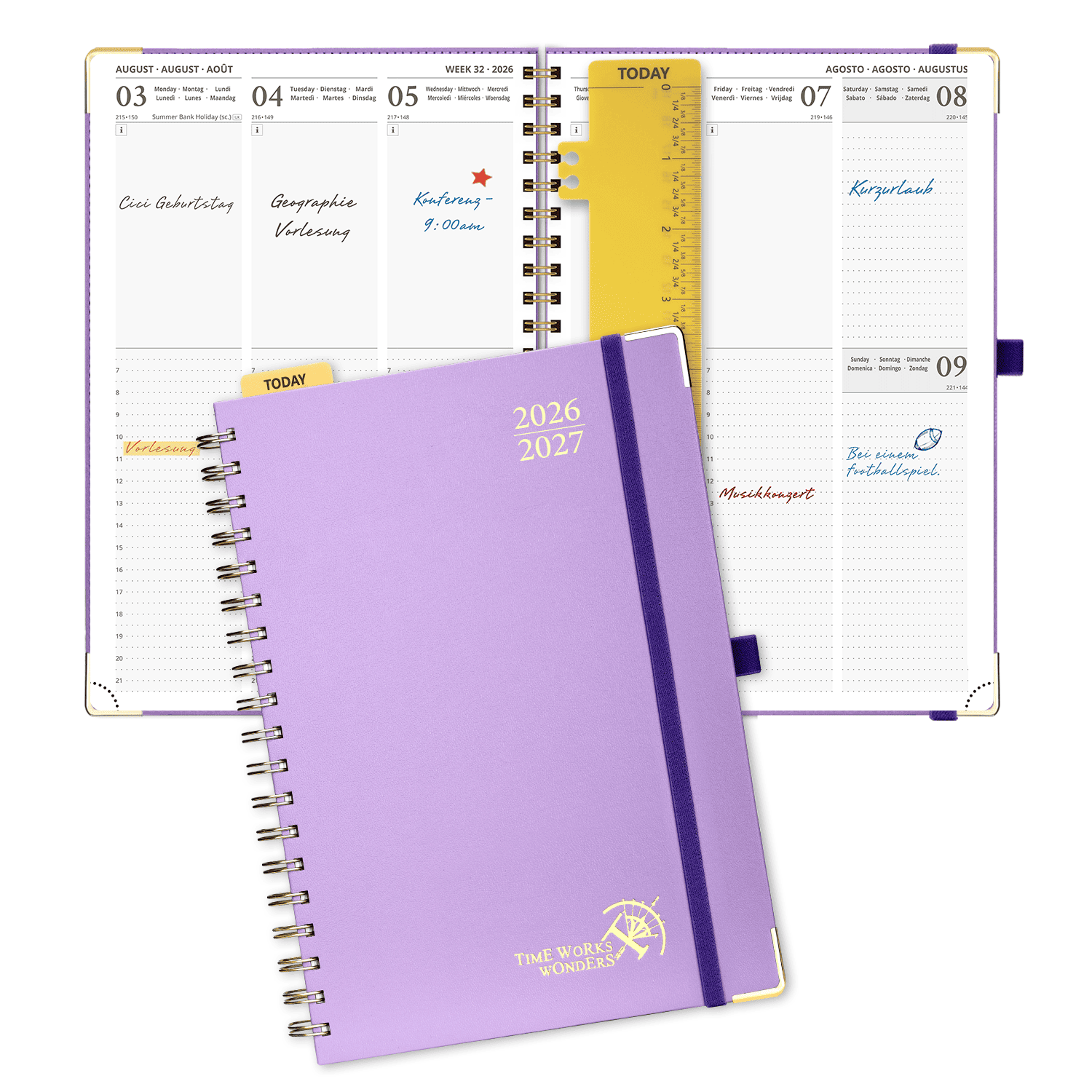 POPRUN 2026-2027 Academic Planner Violet