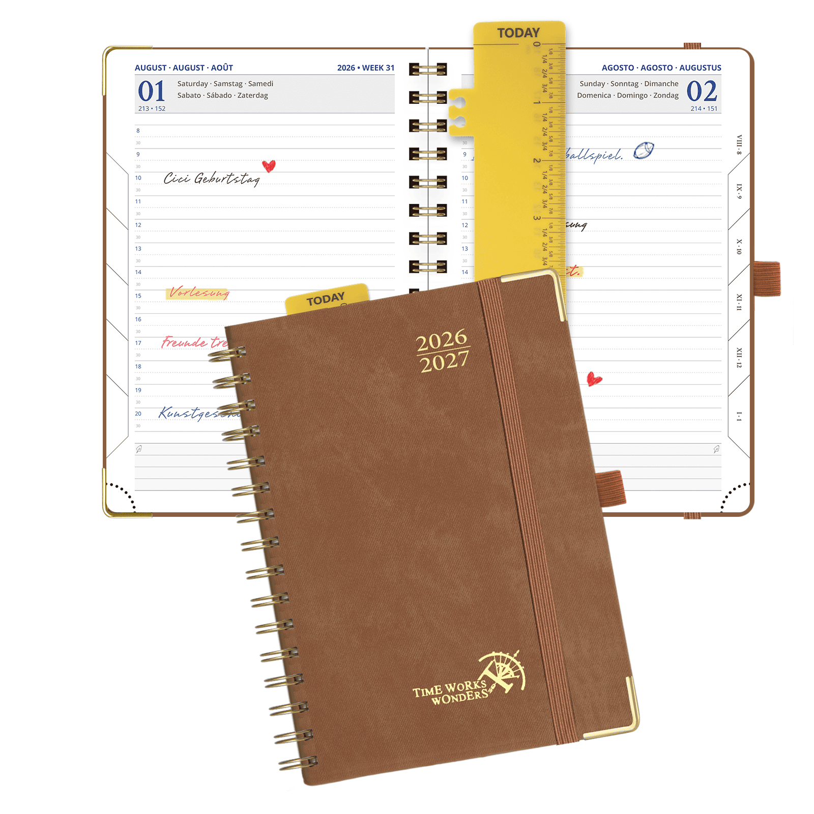 POPRUN 2026-2027 Academic Planner Brown