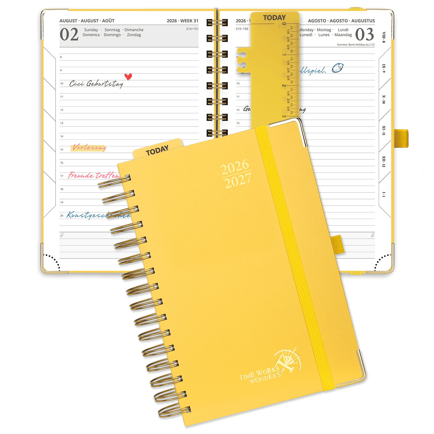 POPRUN 2026-2027 Academic Planner Light Yellow