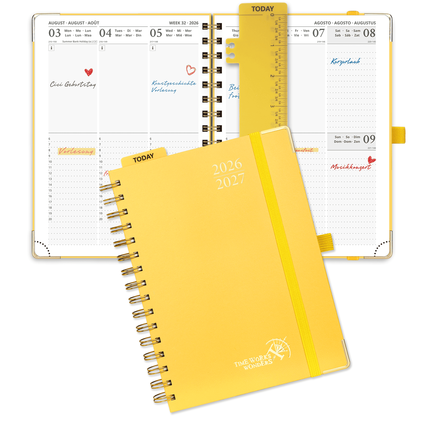 POPRUN 2026-2027 Academic Planner Light Yellow