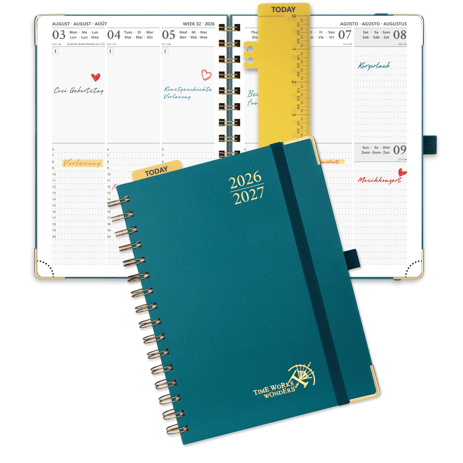 POPRUN 2026-2027 Academic Planner Pacific Green