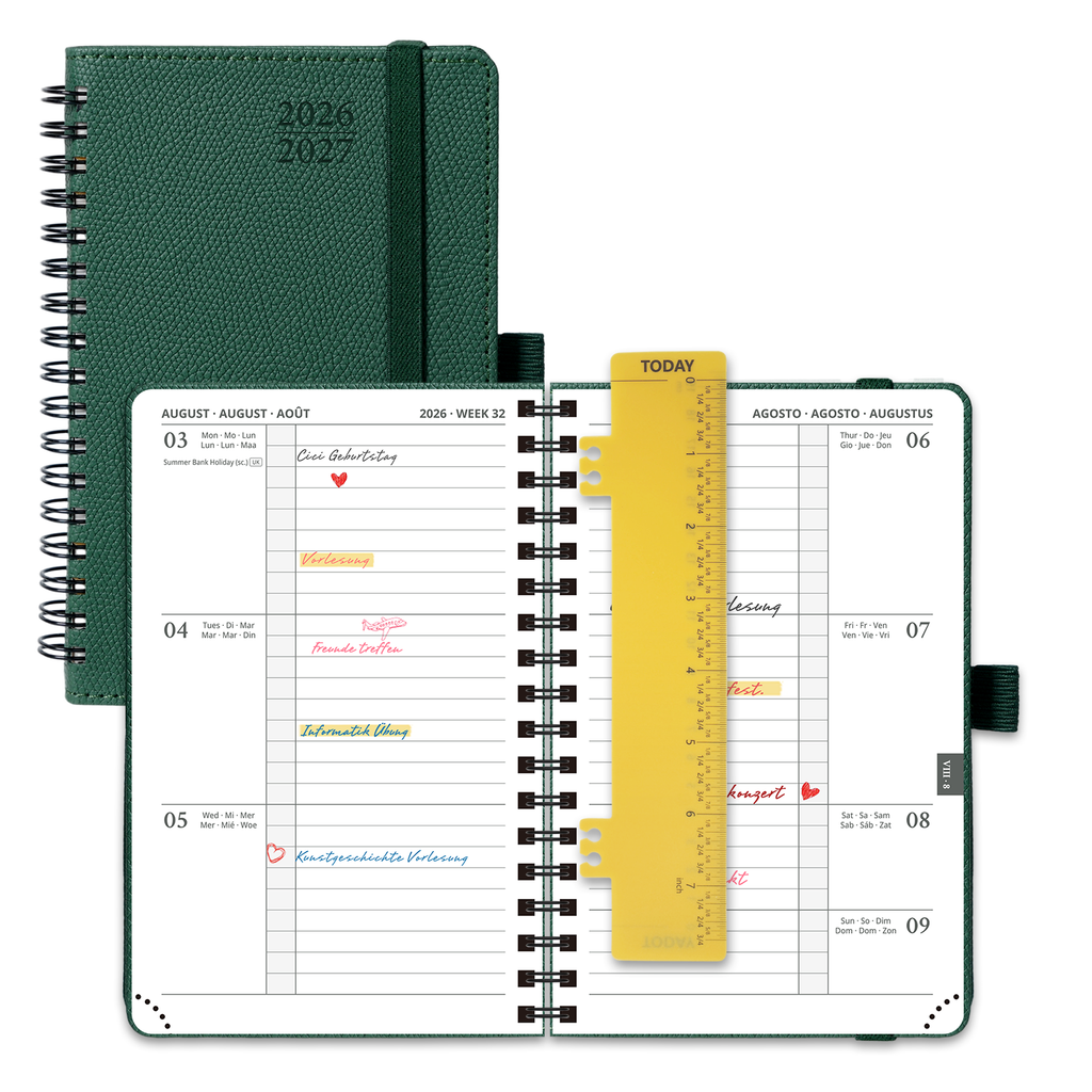 POPRUN 2026-2027 Academic Planner Forest GreenS