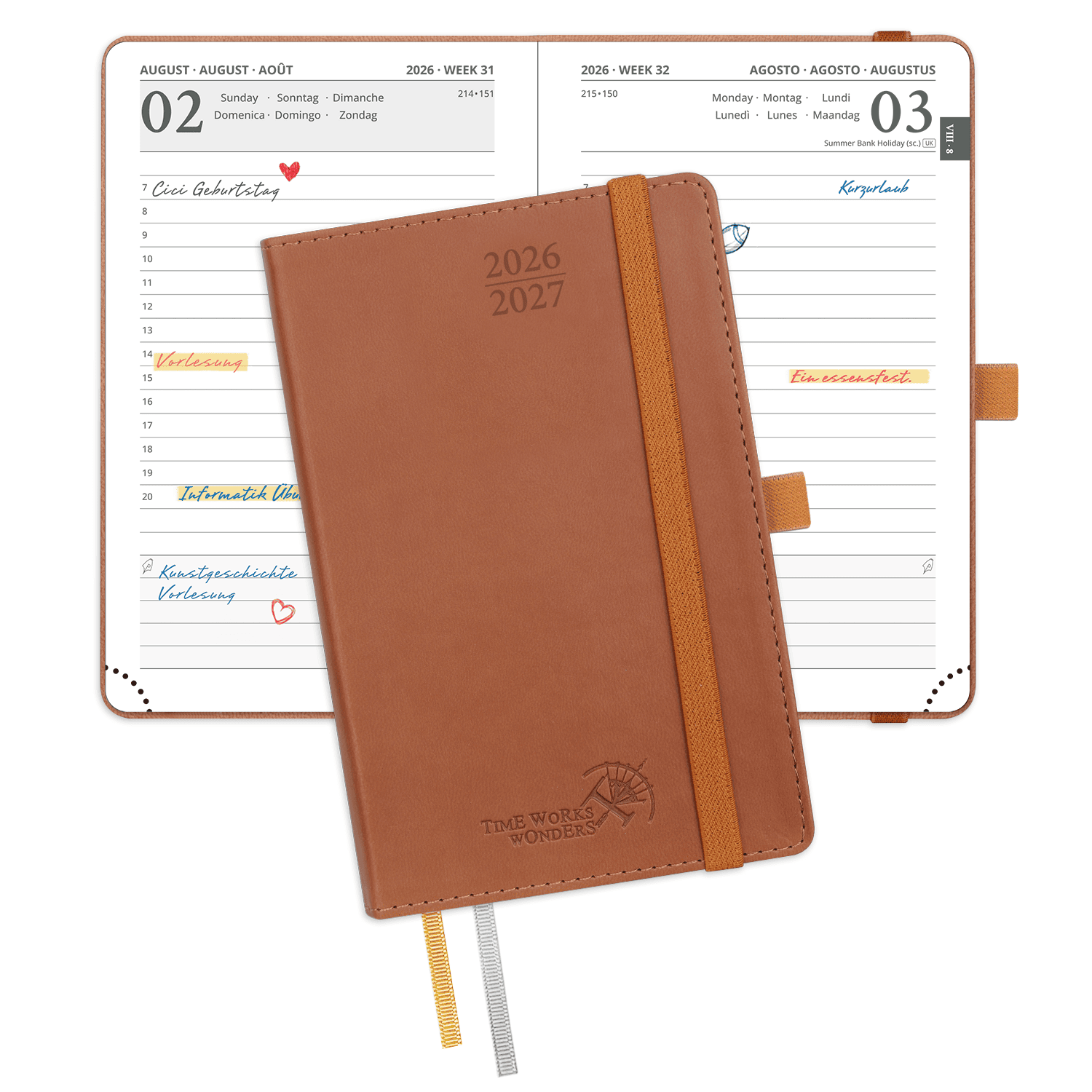 POPRUN 2026-2027 Academic Planner Brown
