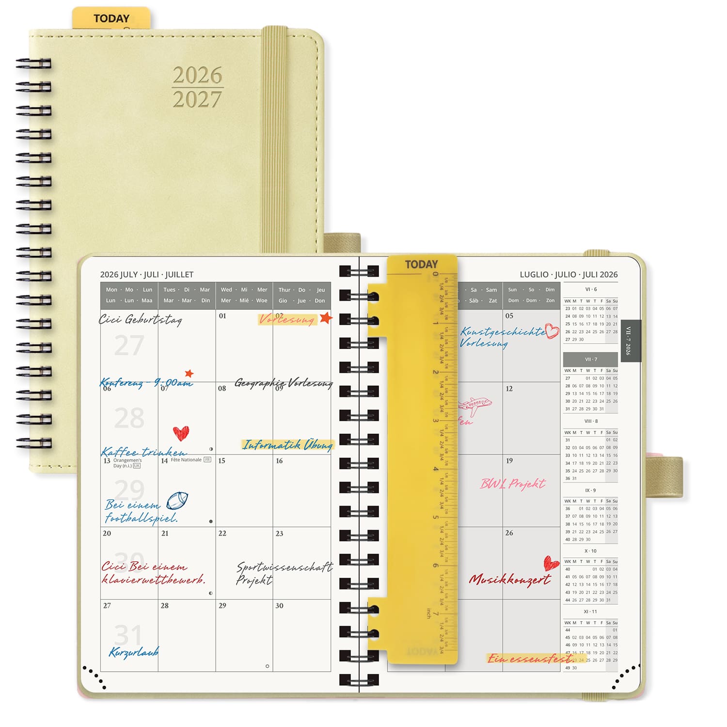 POPRUN 2026-2027 Academic Planner Beige