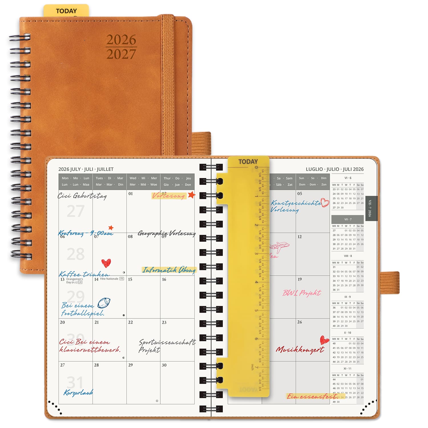 POPRUN 2026-2027 Academic Planner Brown