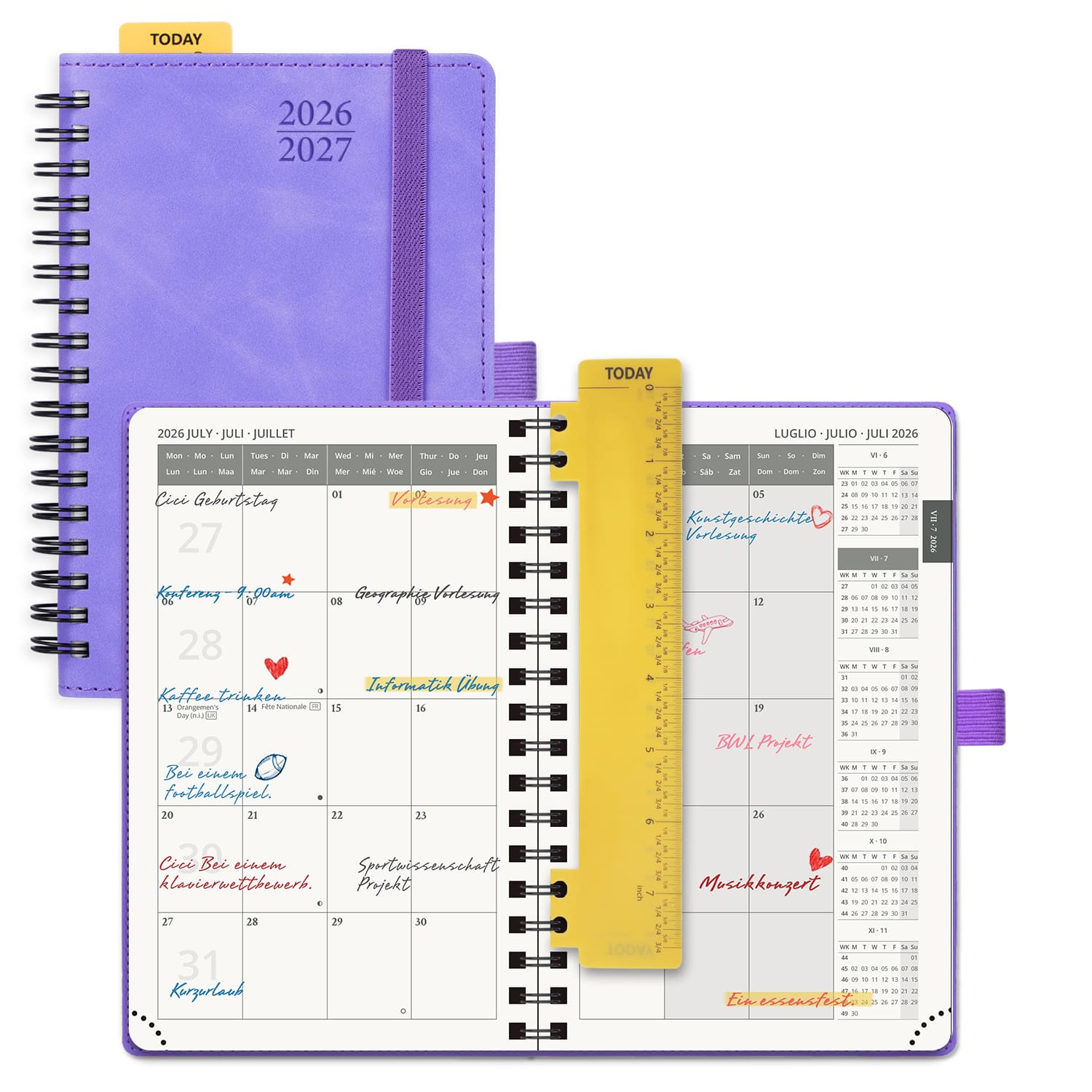 POPRUN 2026-2027 Academic Planner Lilac
