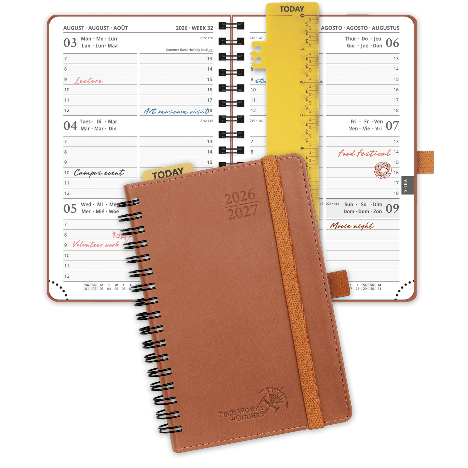 POPRUN 2026-2027 Academic Planner Brown