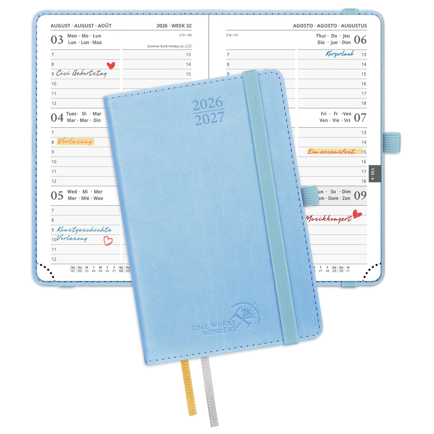 POPRUN 2026-2027 Academic Planner Blue