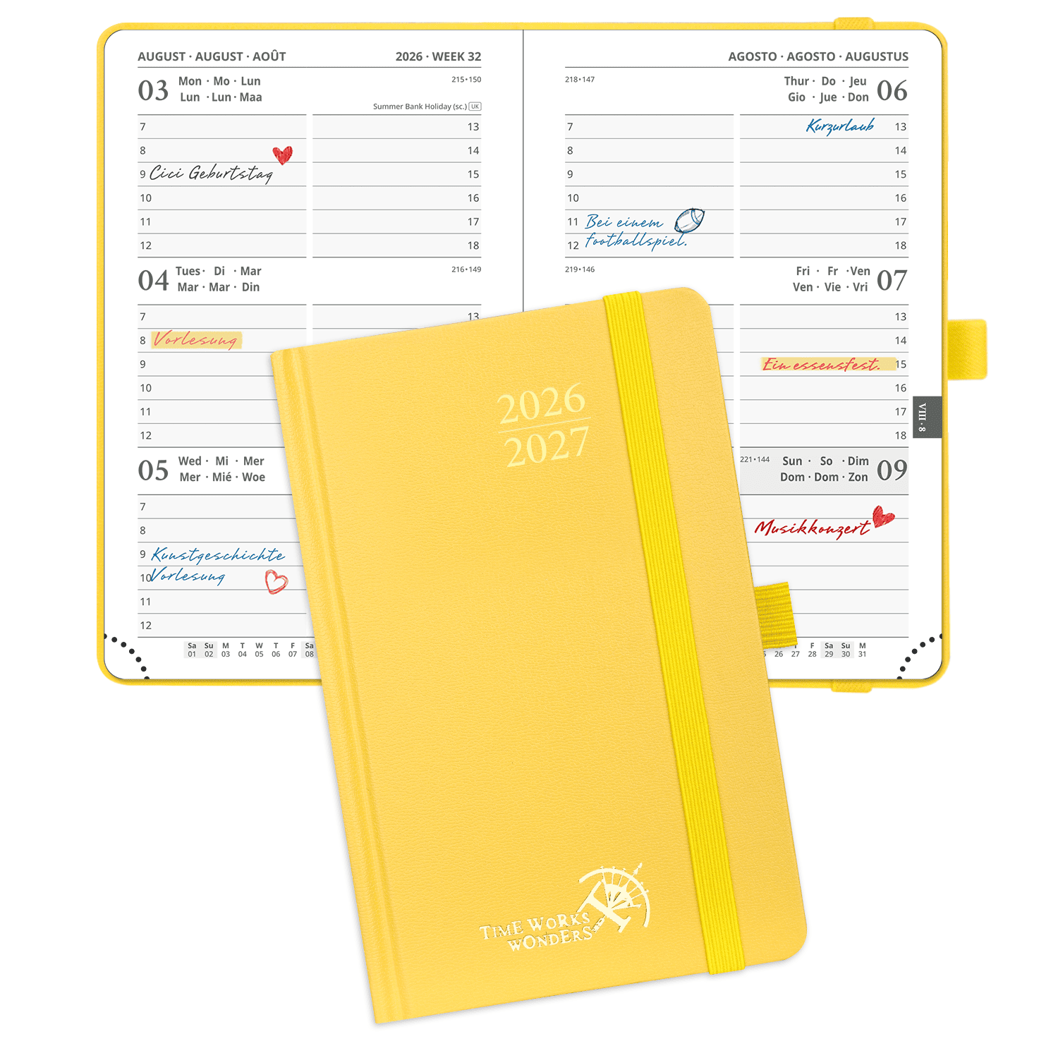 POPRUN 2026-2027 Academic Planner Light Yellow