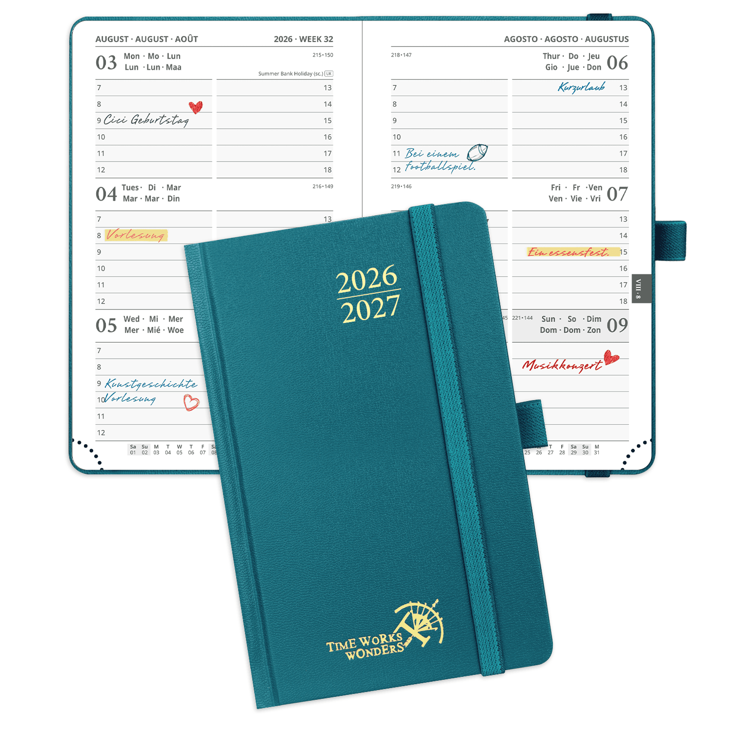 POPRUN 2026-2027 Academic Planner Pacific Green
