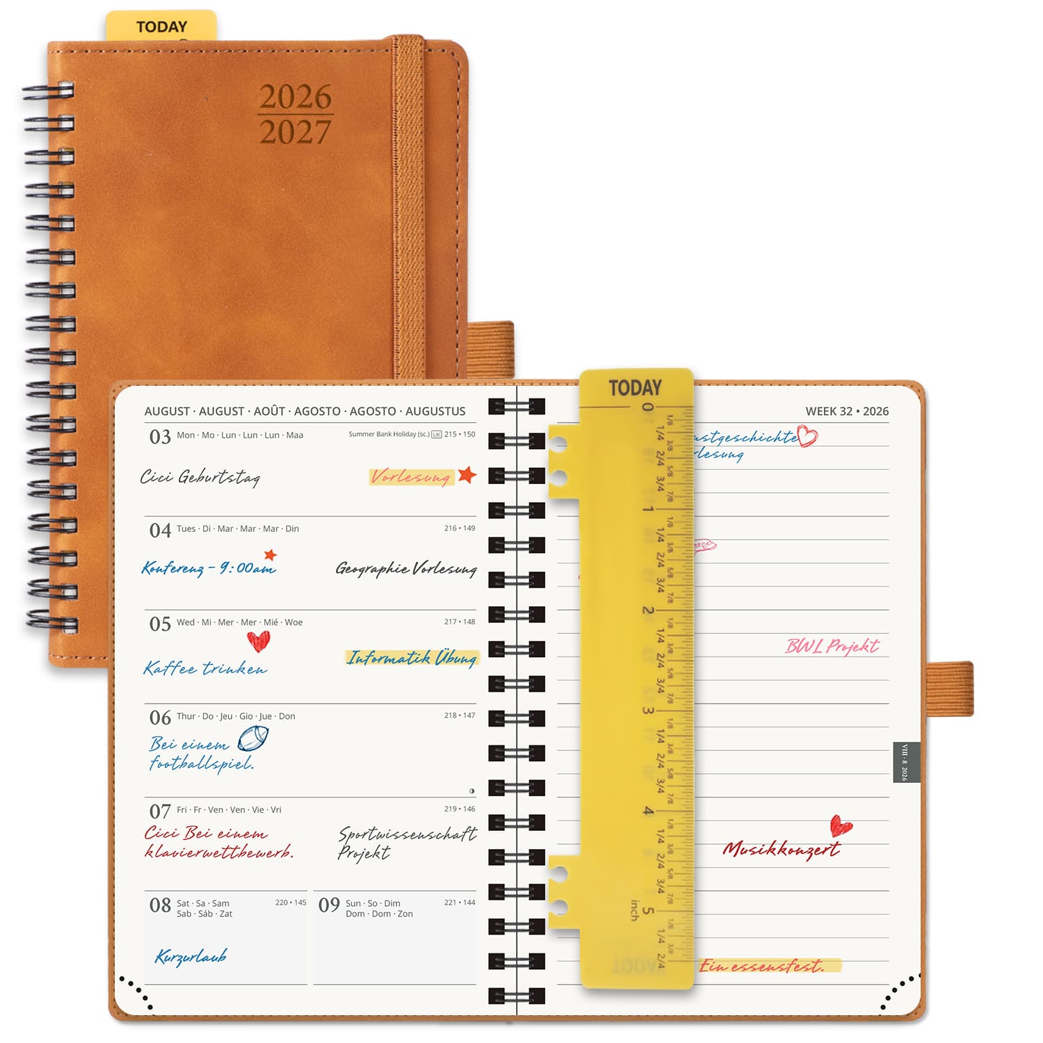 POPRUN 2026-2027 Academic Planner Brown